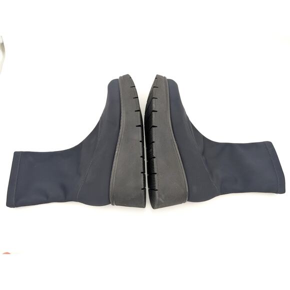 La Canadienne Knit Jared Platform Bootie Women's Black Size US11M EU42 - Picture 11 of 14